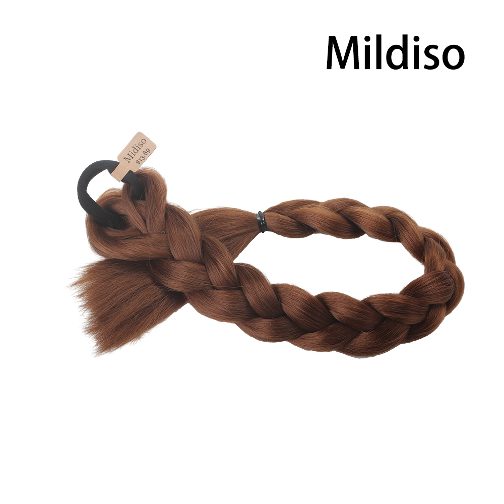 Braid wig braid, high ponytail, playful and cute, naturally imitating braids, high elasticity and not easy to break when pulled