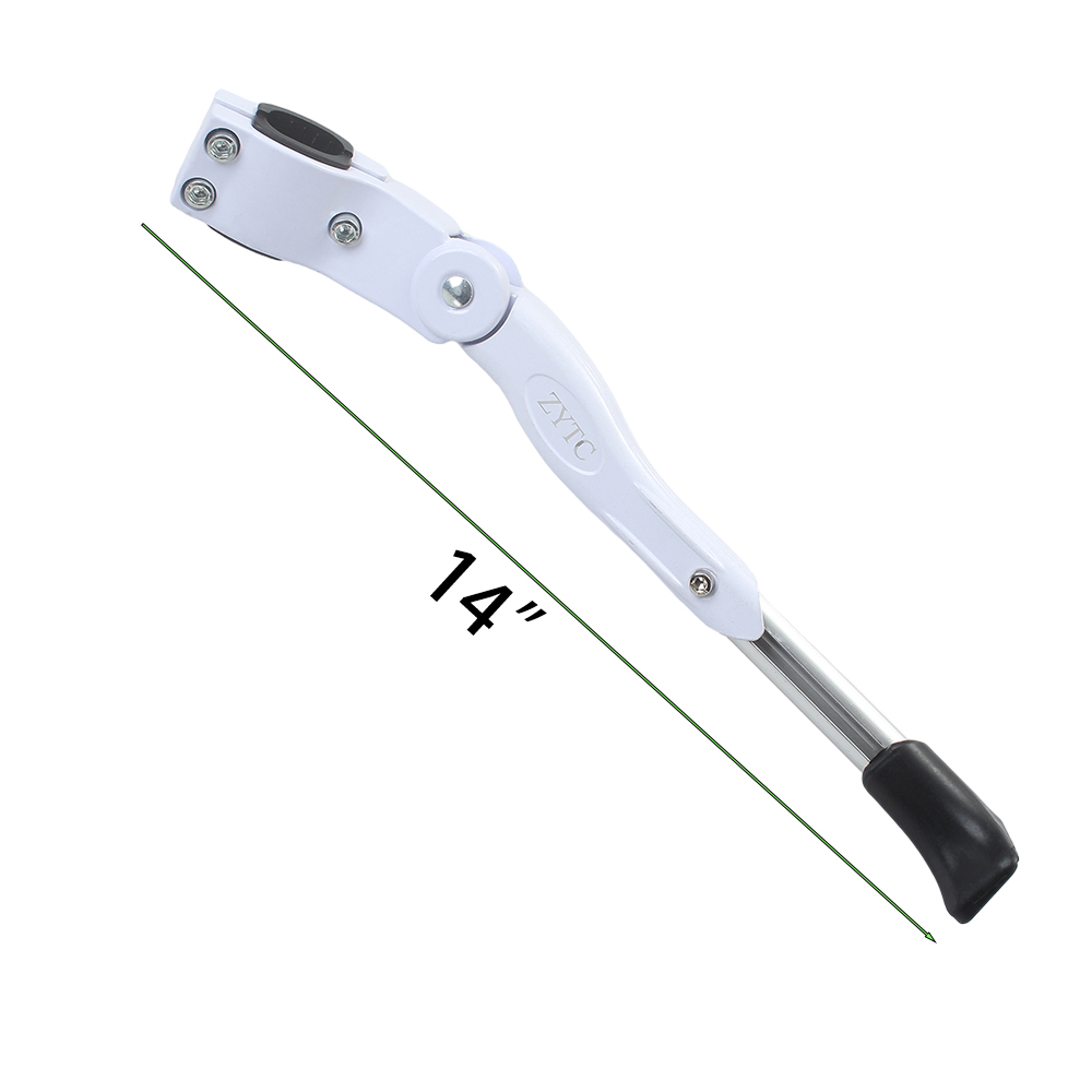 ZYTC Bike Kickstand with Allen Wrench, 24-29 Inches Adjustable White Universal Bicycle Stand Support For Bicycle Mountain Bike Road Bike ﻿