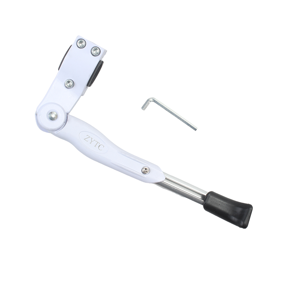 ZYTC Bike Kickstand with Allen Wrench, 24-29 Inches Adjustable White Universal Bicycle Stand Support For Bicycle Mountain Bike Road Bike ﻿