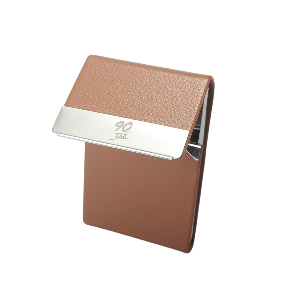 90 BAR Tobacco boxes, Portable Slim Leather Cigarette Case for Hold 7 Regular Size 90 BAR Tobacco boxes, Portable Slim Leather Cigarette Case for Hold 7 Regular Size