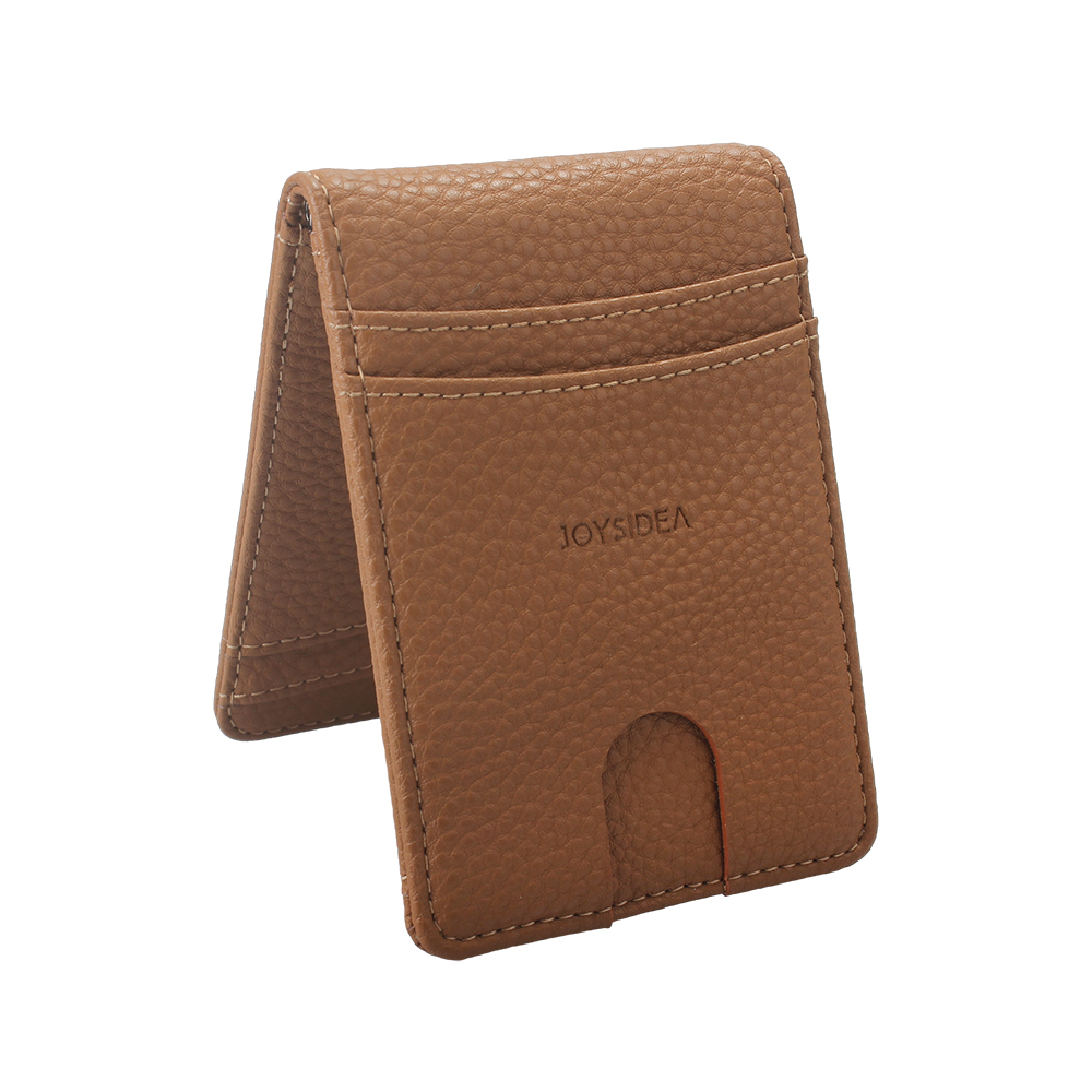 JOYSIDEA Wallet card bag, wallet wallet for both men and women, all-in-one driver's license, slim and double fold real pickup bag