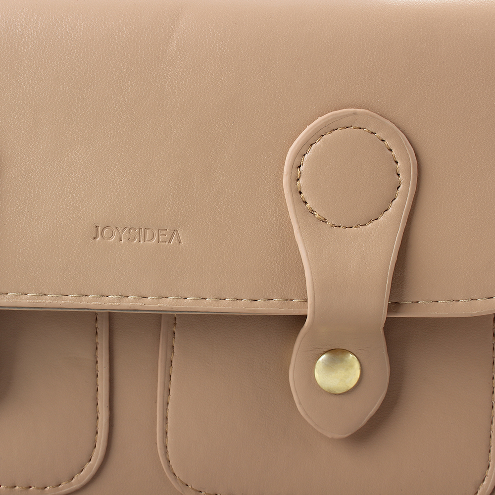 JOYSIDEA Crossbody bag, handbag, fashionable and versatile, large capacity, pure plain leather bag