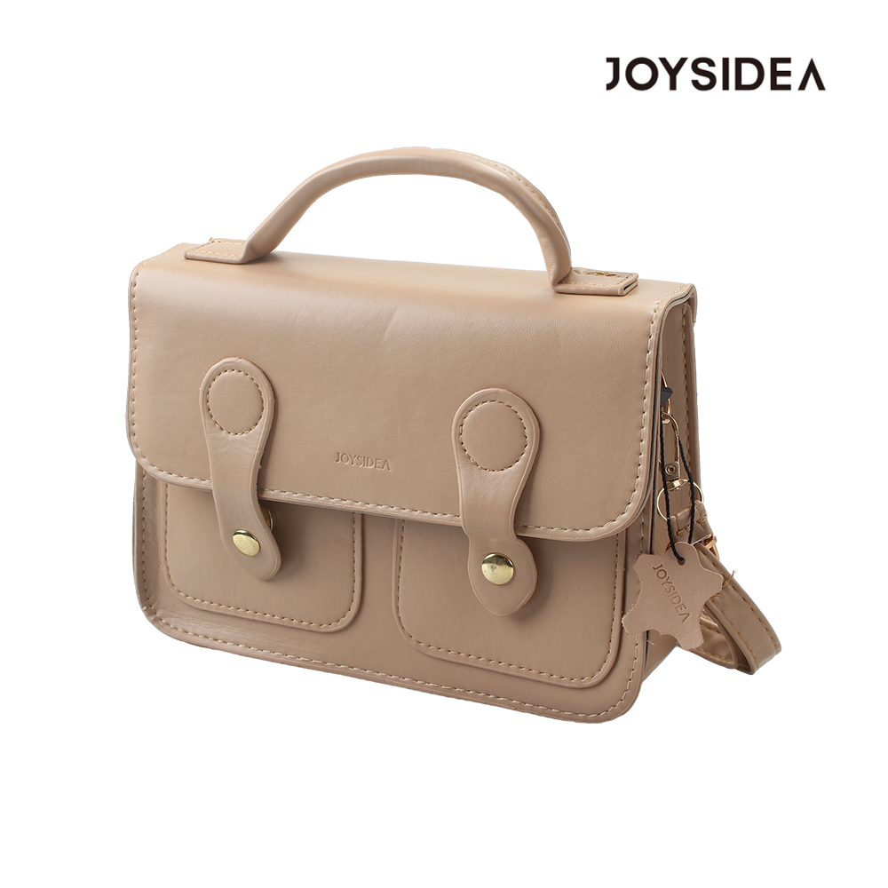 JOYSIDEA Crossbody bag, handbag, fashionable and versatile, large capacity, pure plain leather bag