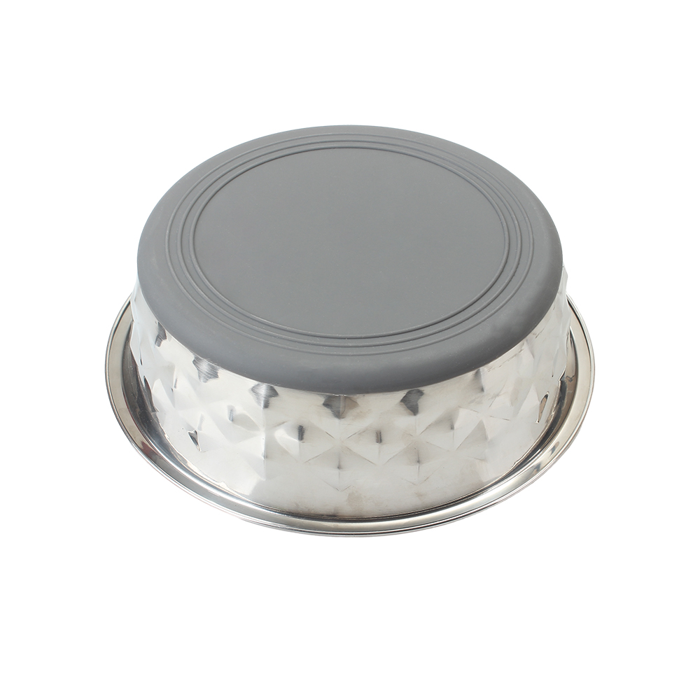 IDOGCHEW Pet Bowl,304 Stainless Steel Pet Bowl with Large Capacity Nonslip Rubber Bottom Pet Bowl