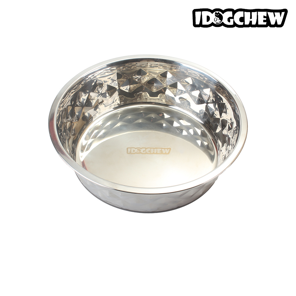 IDOGCHEW Pet Bowl,304 Stainless Steel Pet Bowl with Large Capacity Nonslip Rubber Bottom Pet Bowl