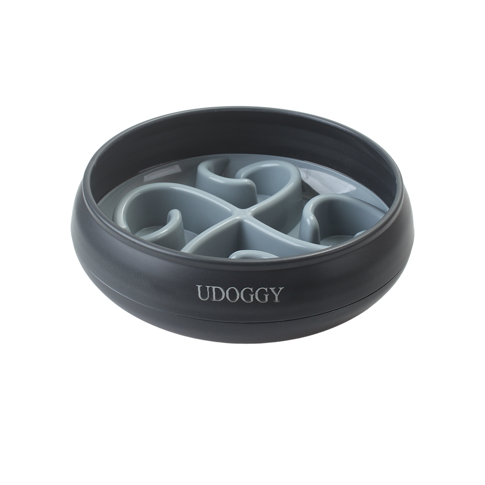 UDOGGY Pet Bowl, Slow Pet Bowl,Slow Feeder for Dog Cats,Silicone Anti slip Bottom