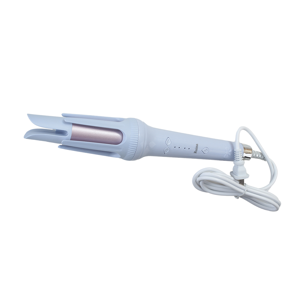 Ruina Auto Hair Curler,360° Rotating Curling Iron with 3 Temperatures,Double Anti-Scald Ceramic Curling Wand for Curly Hair Styling