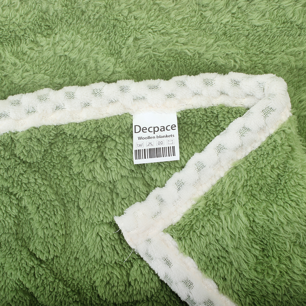 Decpace Woollen blankets, Soft Fuzzy Fluffy Long Hair Blanket for Couch Sofa Bed,Blanket Super Soft, Cozy Lightweight (60 "X90")