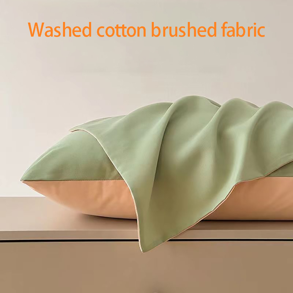 Decpace Pillow case, washed cotton, polyester, sofa/bed specific pillowcase, silk smooth fabric, skin friendly pillowcase (20 "* 30")