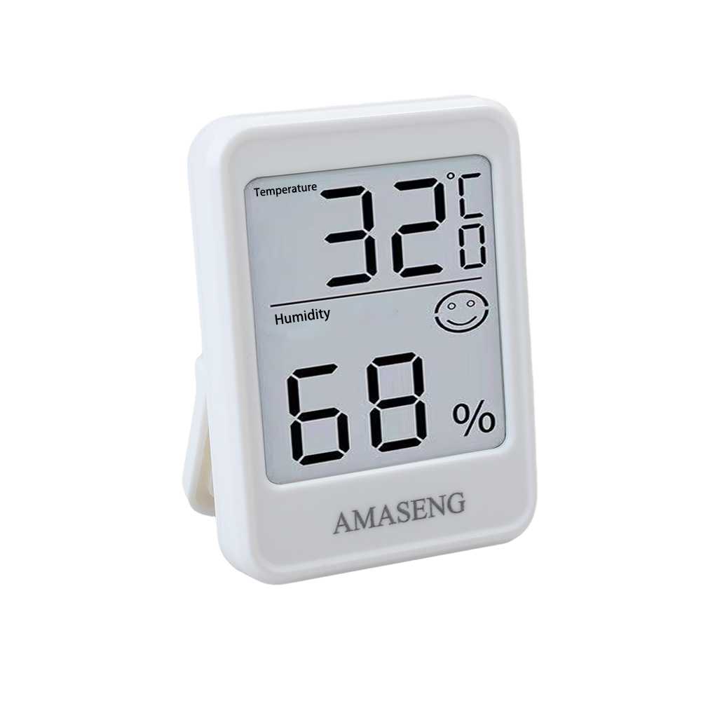  AMASENG Mini LCD Digital Hygrometer with Thermometer , Indoor Electronic Temperature Hygrometer Sensor For Home, Bed Room