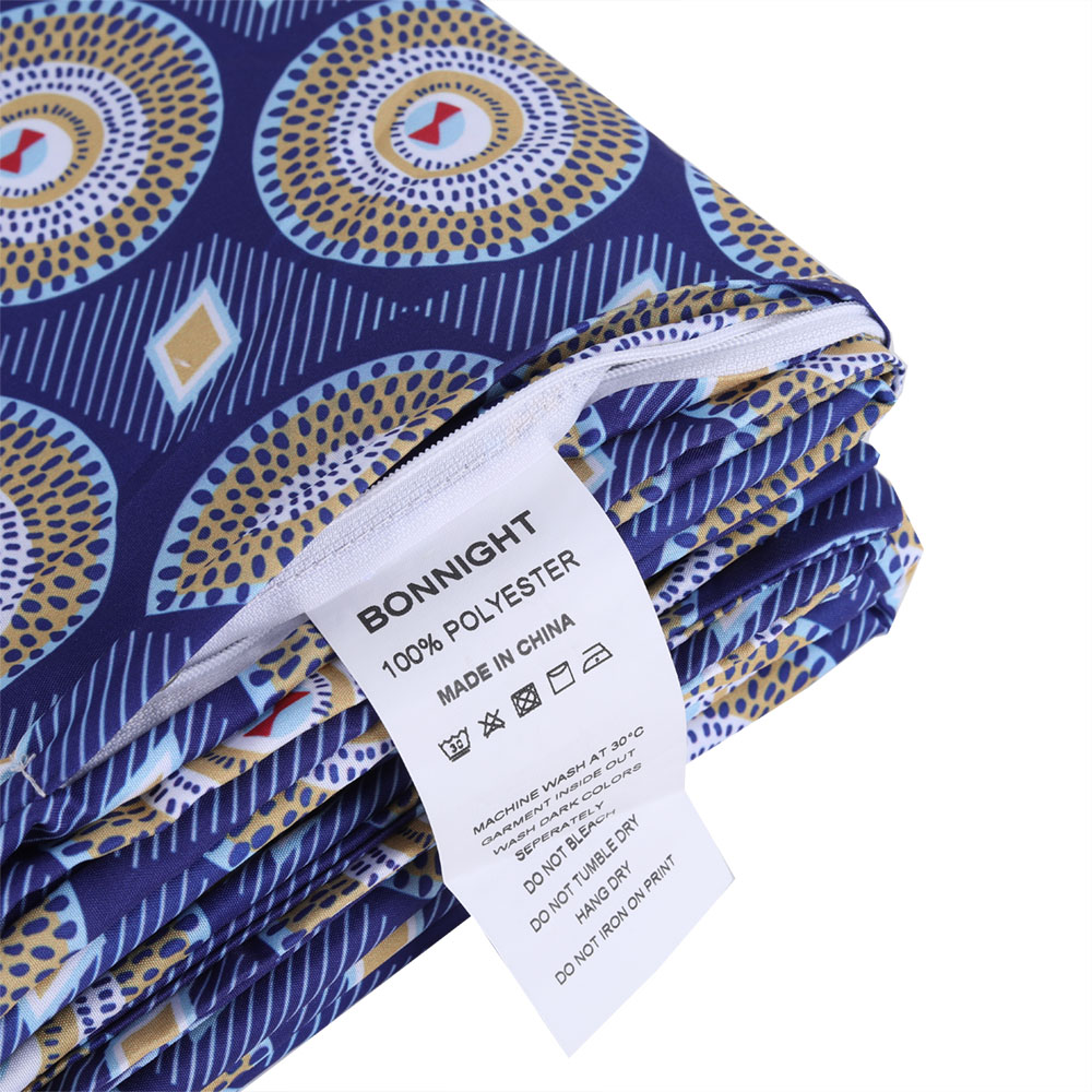 BONNIGHT Duvet Quilt Covers Comforter Cover Bedding Washable with Zipper Closure (Queen, 90x90 inch)