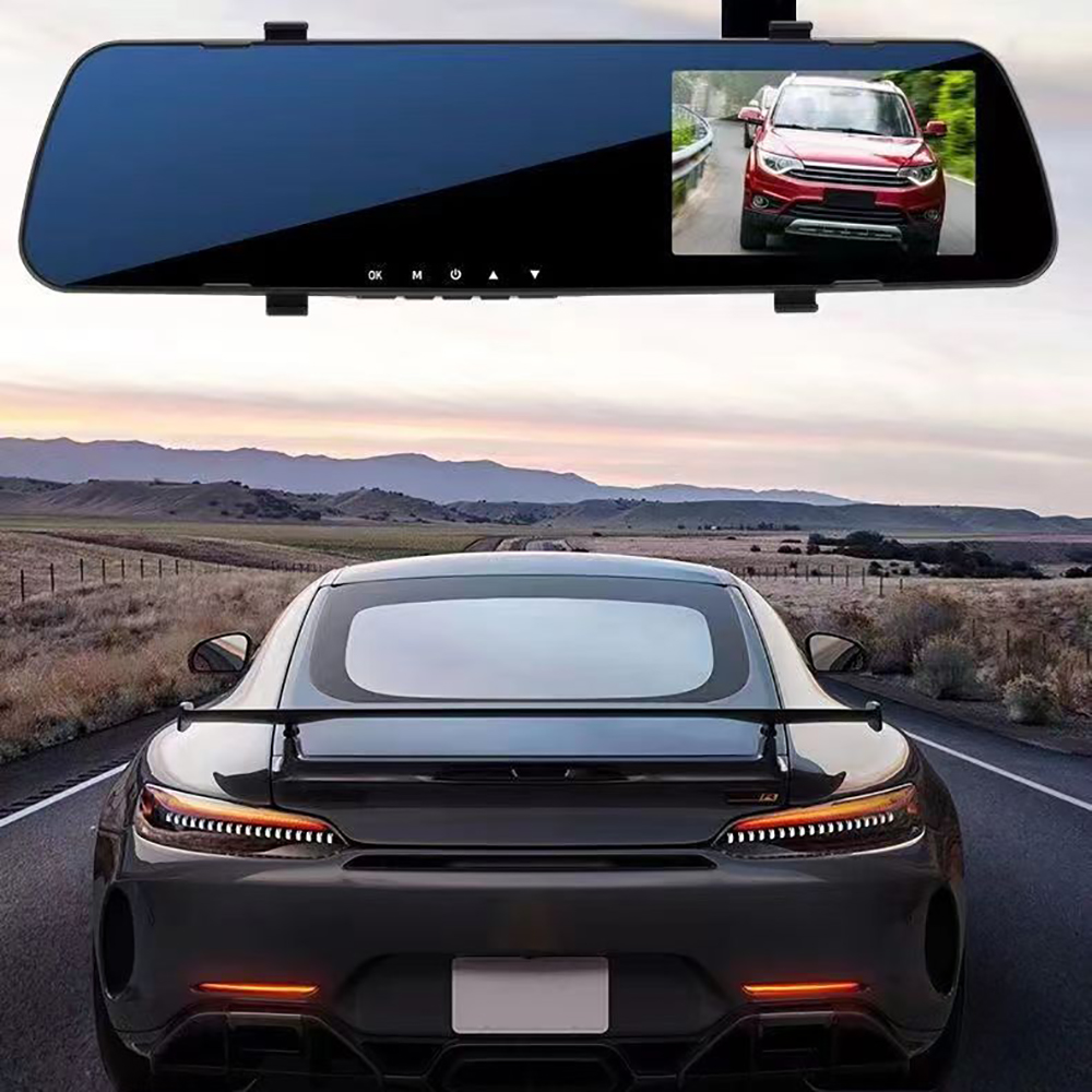 AMASENG Car recorder, high-definition driving recorder, reverse image, 360 ° C night vision, 24-hour