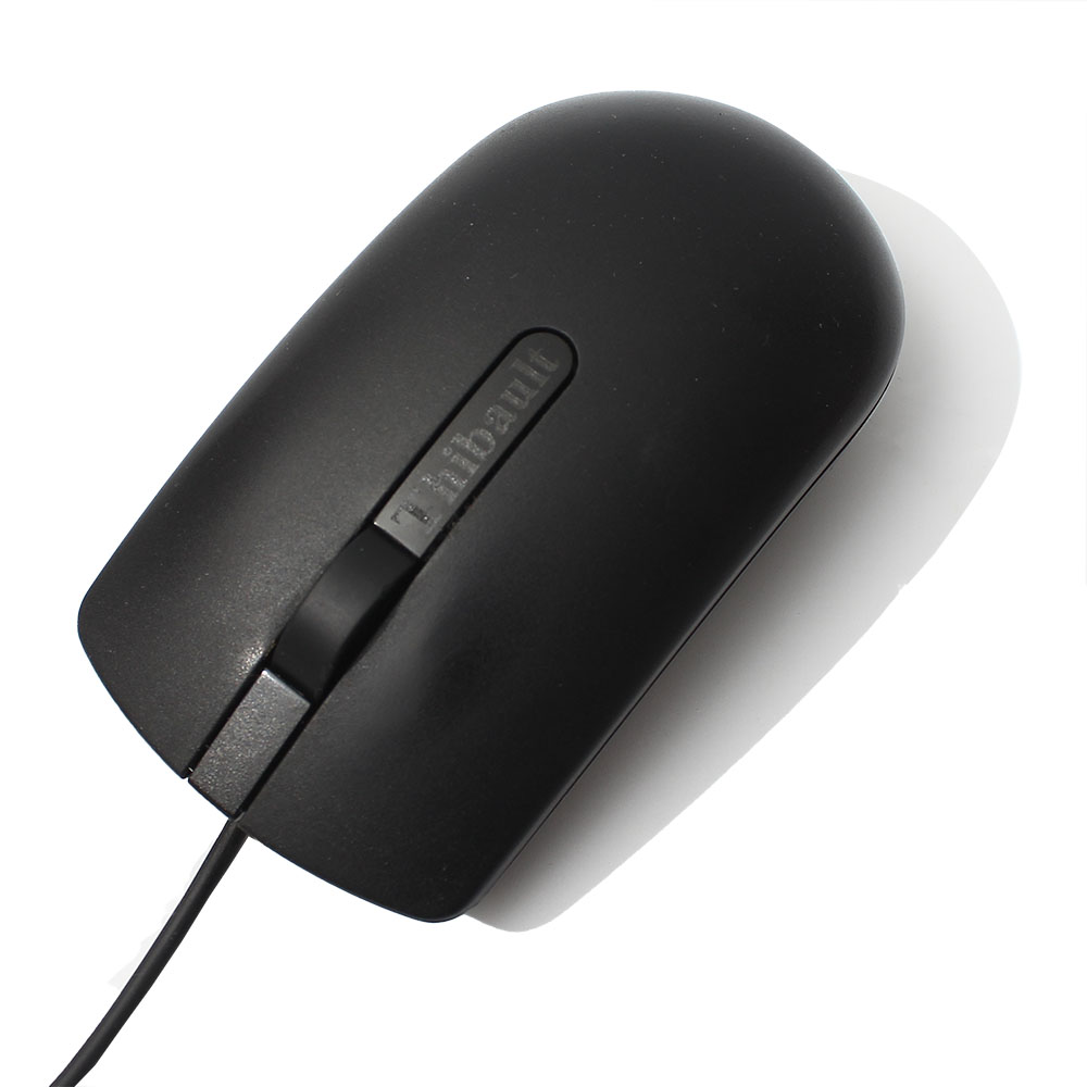 Thibault Computer mouse,USB Mouse with Black Wire Portable Red LED Light for Notebook and PC Computer