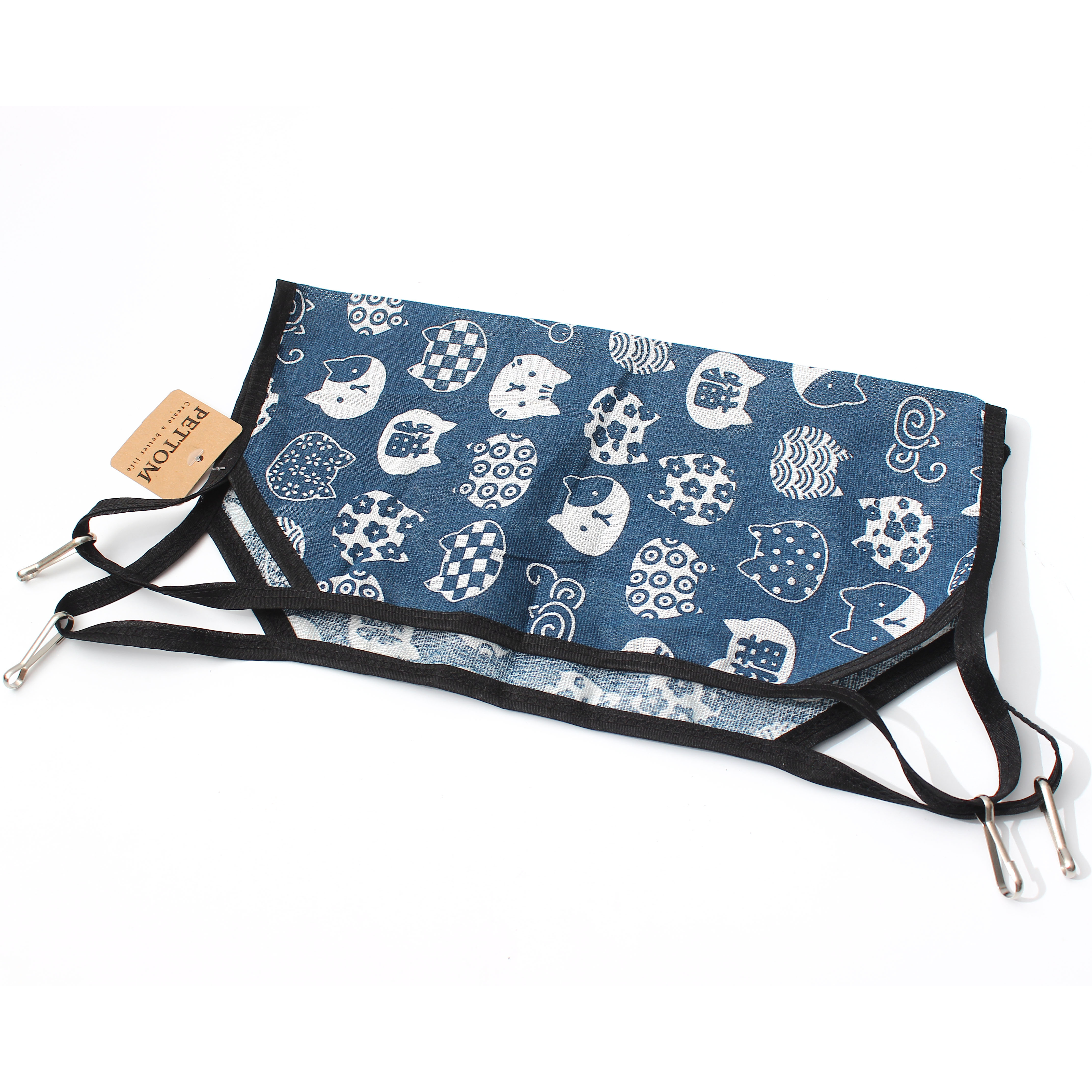 PETTOM Pet hammocks,for Cat Pet Summer Sleep Rest Fabric Bed Mat Hammock 100% Polyester