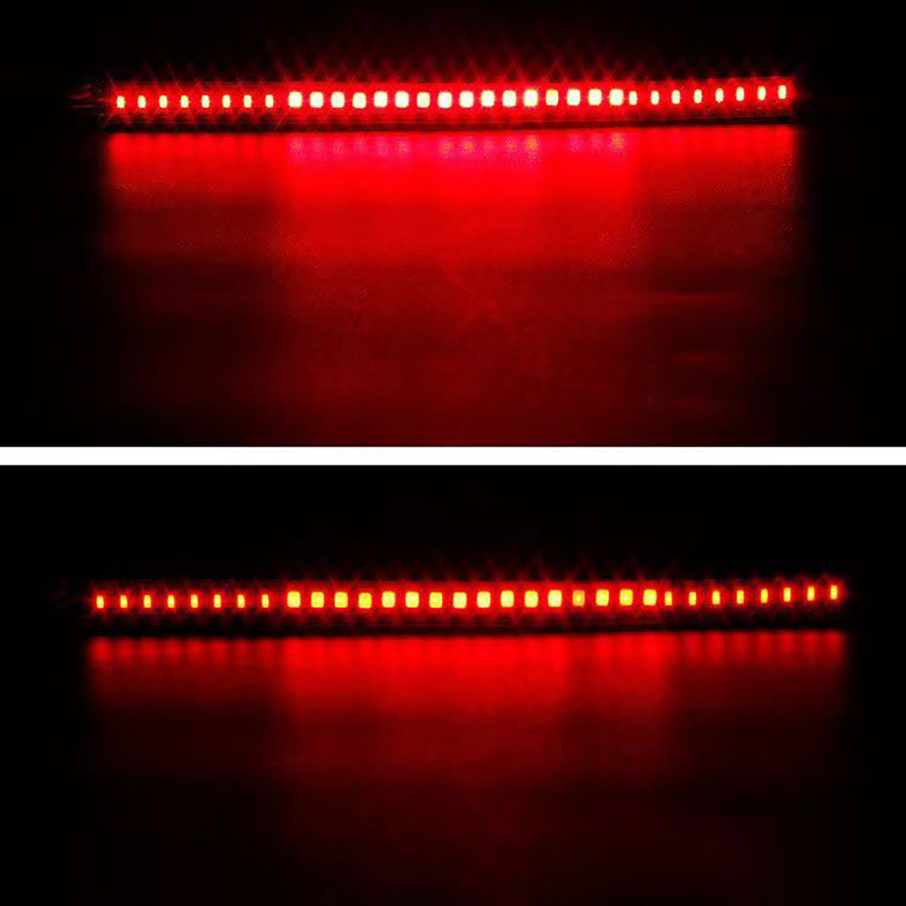 BOODLIED Universal 48LED 8” Flexible LED Strip Motorcycle Bicycle Tail Lights with Turn Signals, Stop License Plate Lights, for Motorcycle Bike ATV Car RV SUV