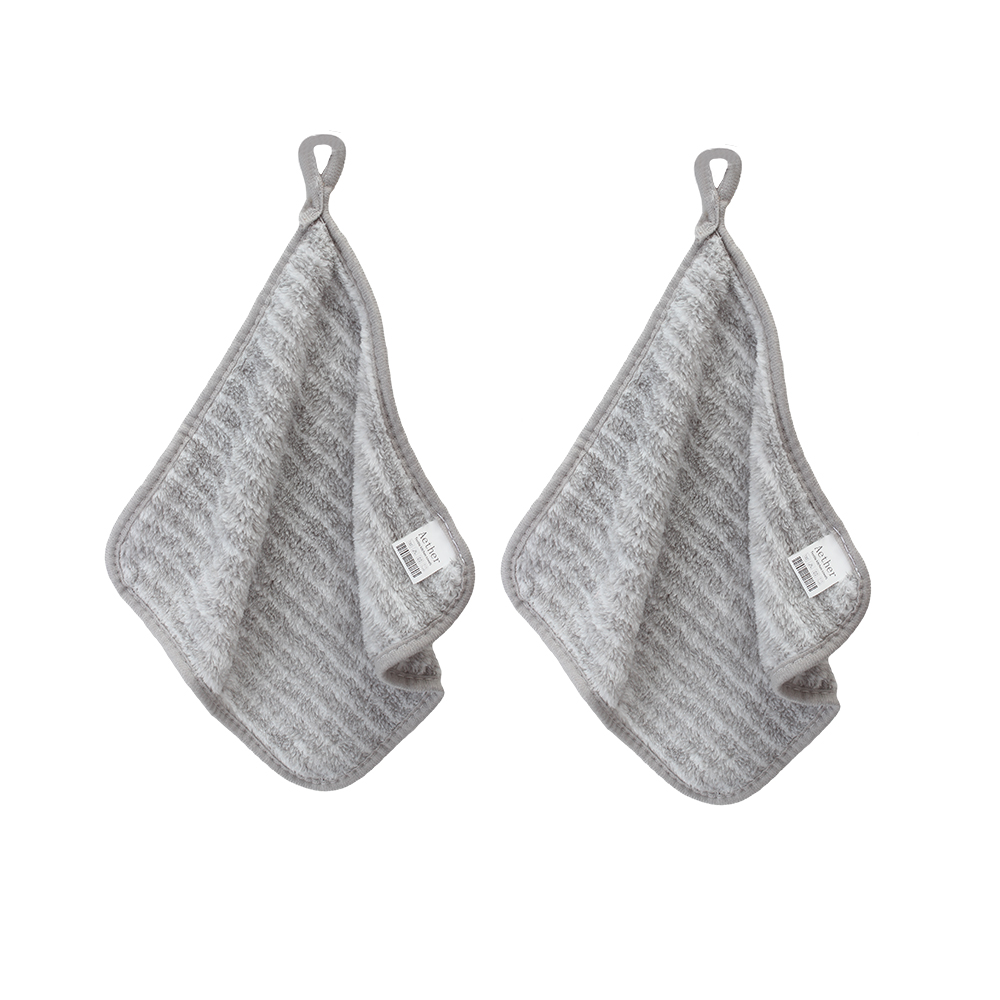 Aether Textile kitchen towels, dishwashing cloths do not shed hair, Super Absorbent Coral Velvet Microfiber Cleaning Cloths Set of 2,Stylish and Functional, A Great Gift for Any Home