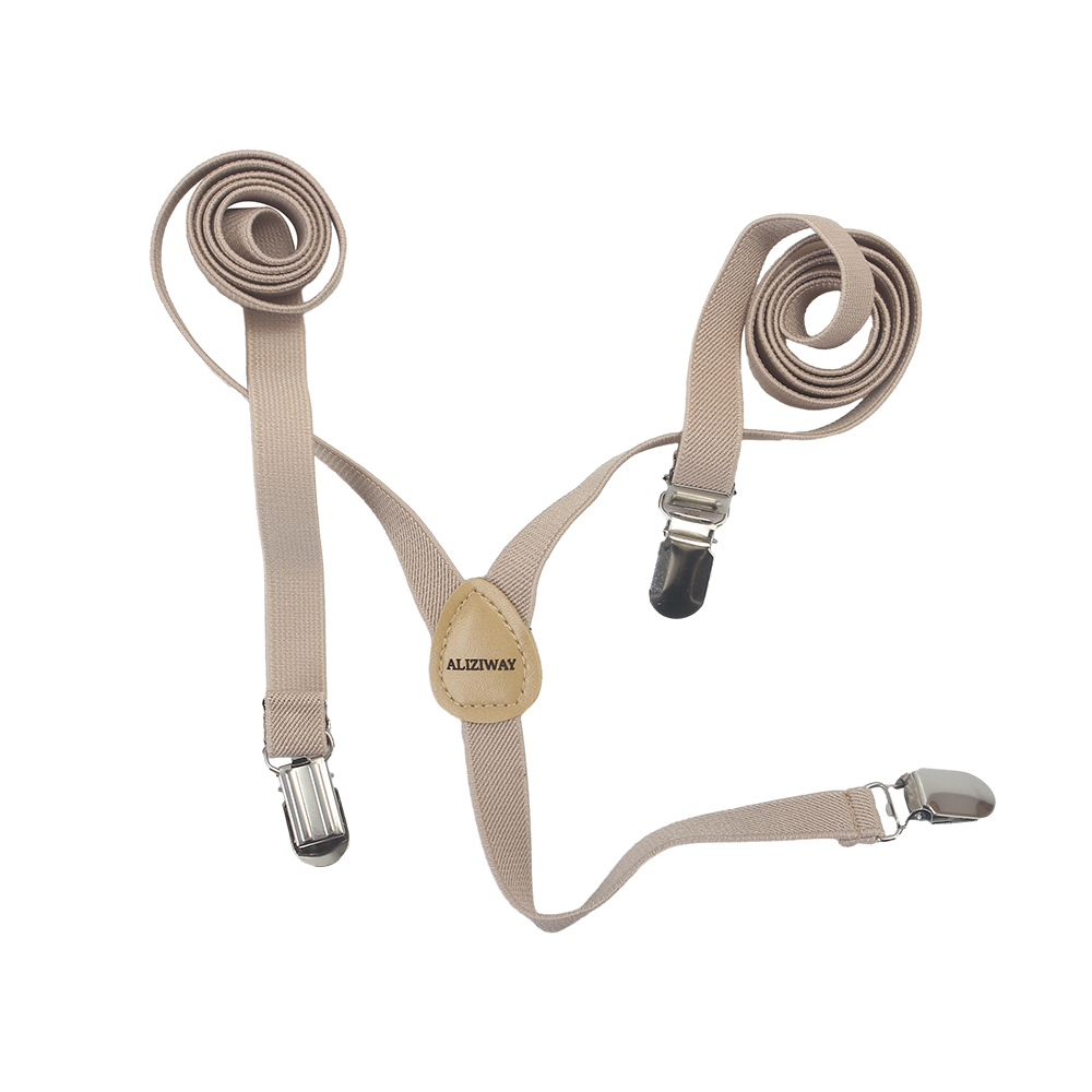 ALIZIWAY Suspenders, Y-Back Adjustable Solid Suspender,Pant Clips, Tuxedo Braces, Suspenders for Women and Men