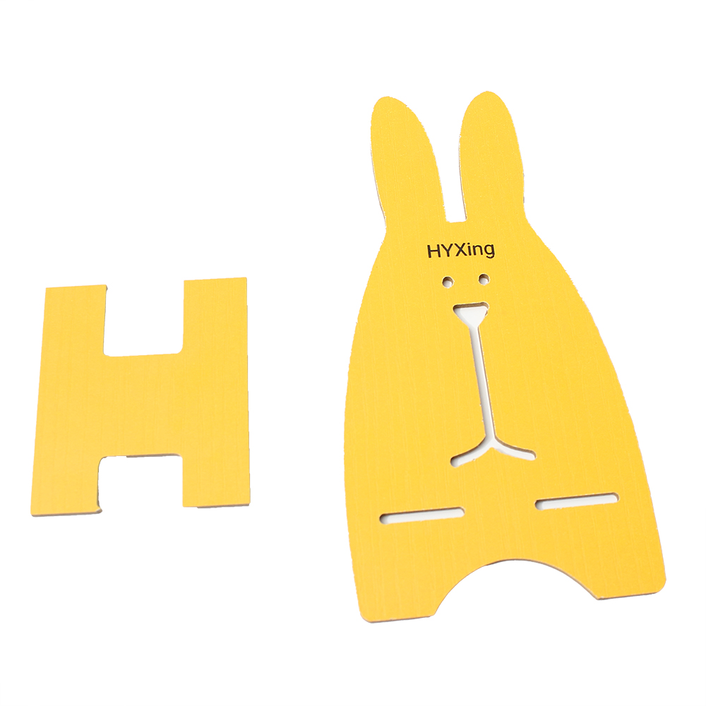 HYXing Lazy portable mobile phone holder,woodiness Cartoon phone holder can be assembled.