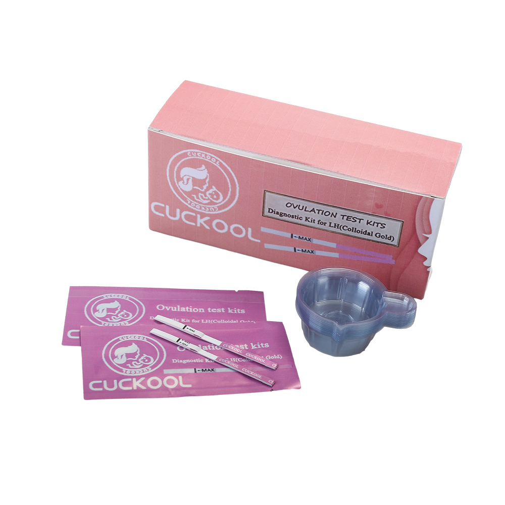 CUCKOOL Ovulation test kits, 20 Ovulation Predictor kit with 20 Urine Cups – Fast & Convenient Fertility Tracking | High Accuracy Ovulation Test Kit