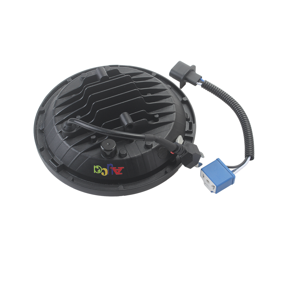 AUCD Car headlights 13 bead round lights 7 "headlights 75W headlights high and low beams off-road vehicle modified lights