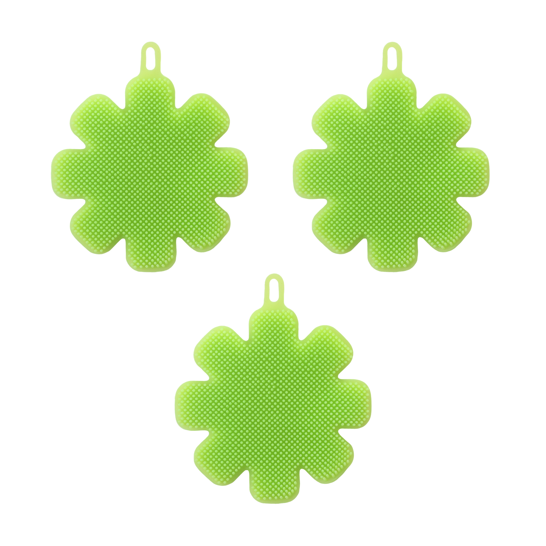 SINGRUILTD Household cleaning brush, Silicon Flower Cleaning Brush,Multi-Functional Silicone Kitchen Cleaning Brush