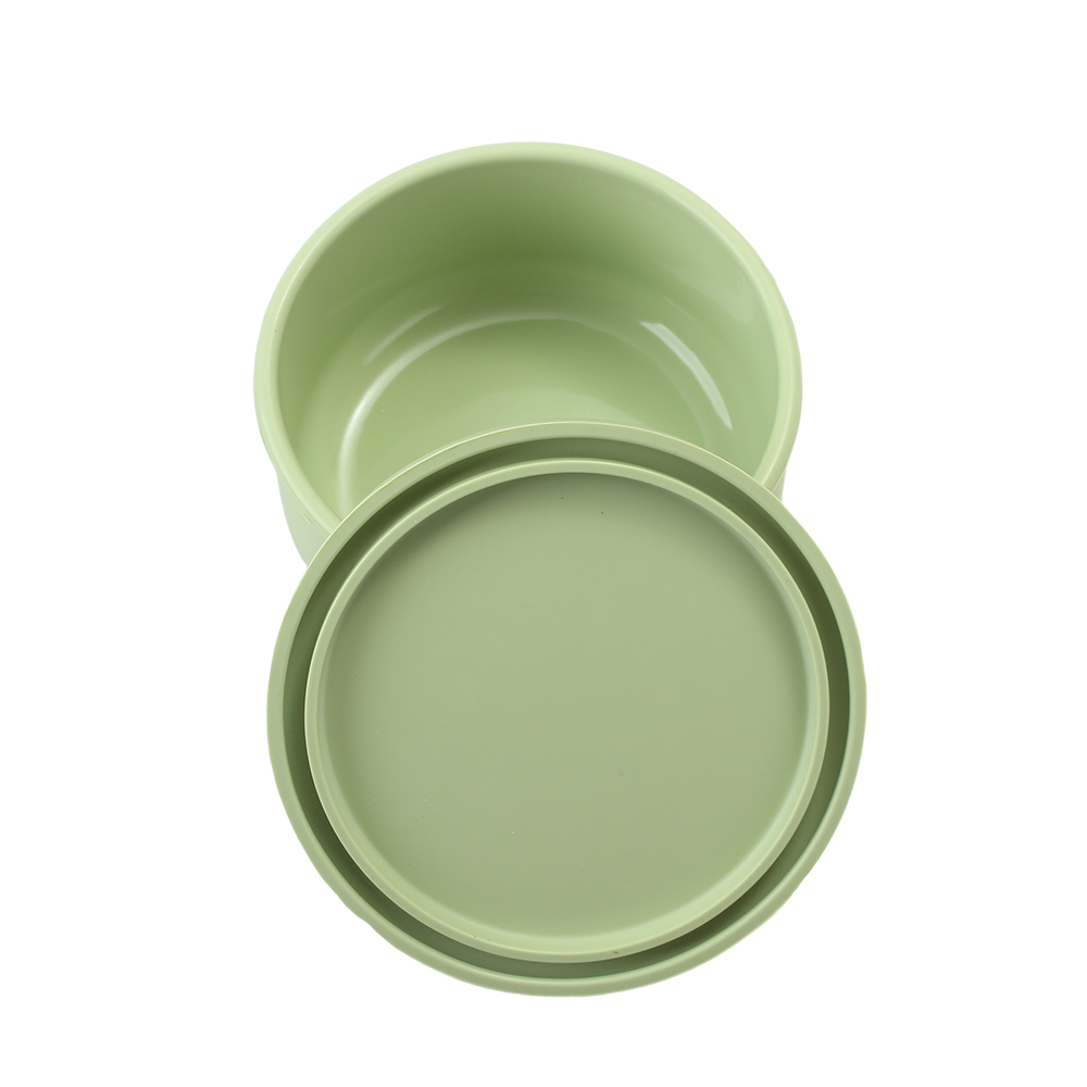 SINGRUILTD Kitchen container,soft silicone lunch box,sealed and fresh-keeping bowl,round with lid