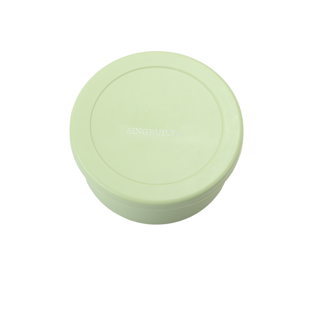 SINGRUILTD Kitchen container,soft silicone lunch box,sealed and fresh-keeping bowl,round with lid