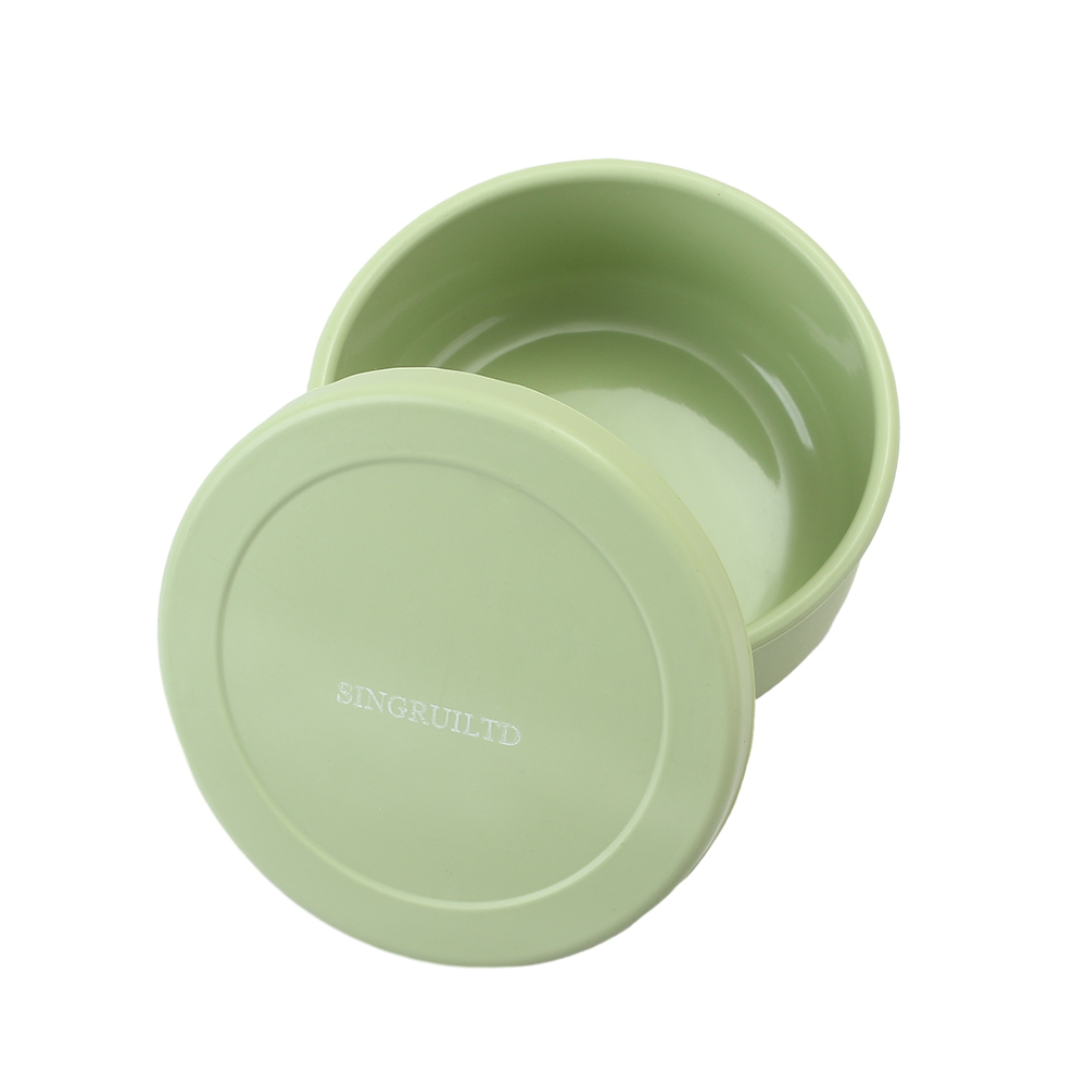 SINGRUILTD Kitchen container,soft silicone lunch box,sealed and fresh-keeping bowl,round with lid
