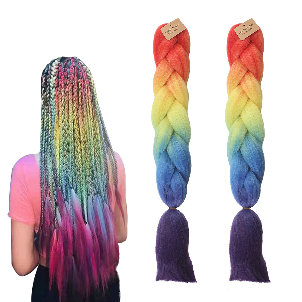 Laurinda False hair,Hair Wig braid four color unisex braid simulation dirty braid hair extensions