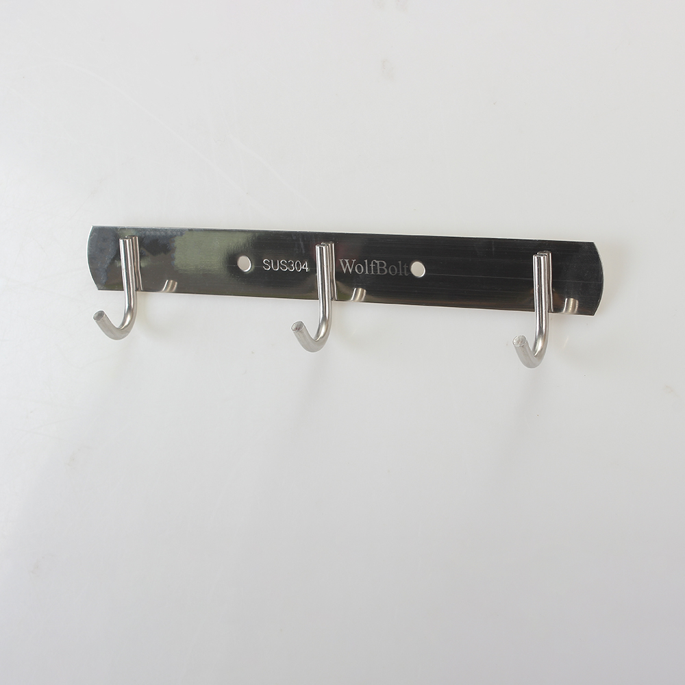 WolfBolt Clothes hooks of metal , 304 stainless steel perforated hook, multi-purpose