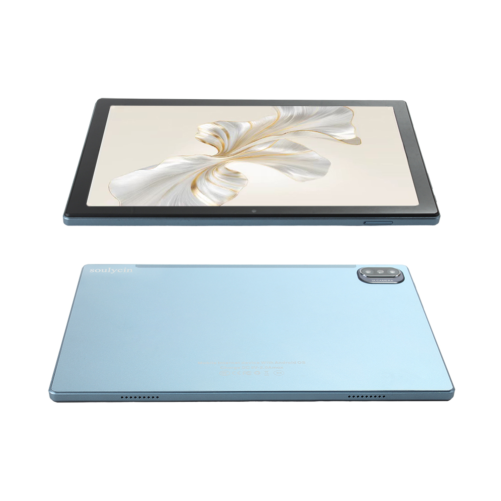 soulycin New tablet computer with 1380 * 800 pixels IPS touch screen, 3GB memory, 64GB storage, 8-inch high-definition display, and up to 2.0 GHz quad core processor