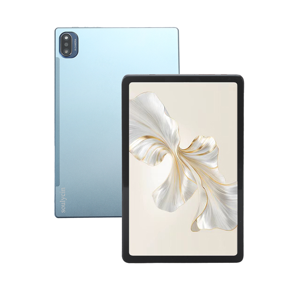 soulycin New tablet computer with 1380 * 800 pixels IPS touch screen, 3GB memory, 64GB storage, 8-inch high-definition display, and up to 2.0 GHz quad core processor