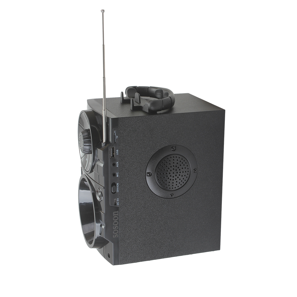 sosoon Bluetooth speaker wireless connection for home and outdoor use, subwoofer, square dance sound system, large volume with remote control