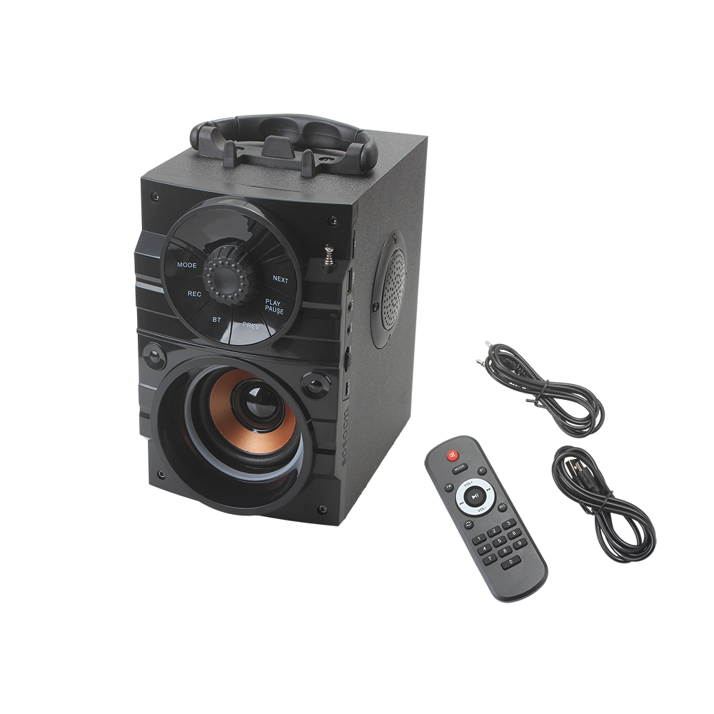 sosoon Bluetooth speaker wireless connection for home and outdoor use, subwoofer, square dance sound system, large volume with remote control