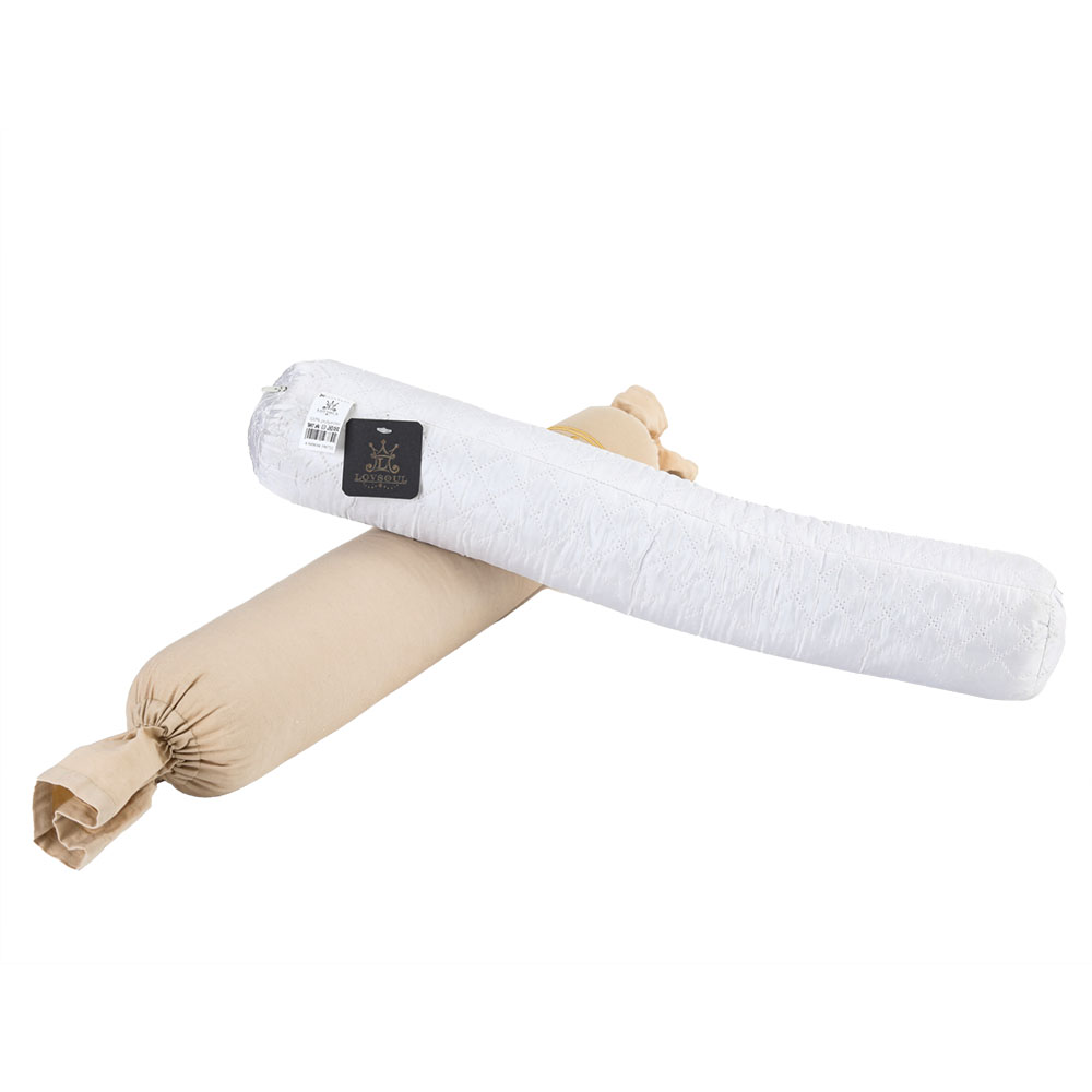 L LOVSOUL Neck pillows，Cylinder Round Cushion Bolster Support for Sleeping, Memory Foam Bolster Ergonomically Designed Ideal for Head, Neck, Spine, Lumbar Traction- Washable Cover