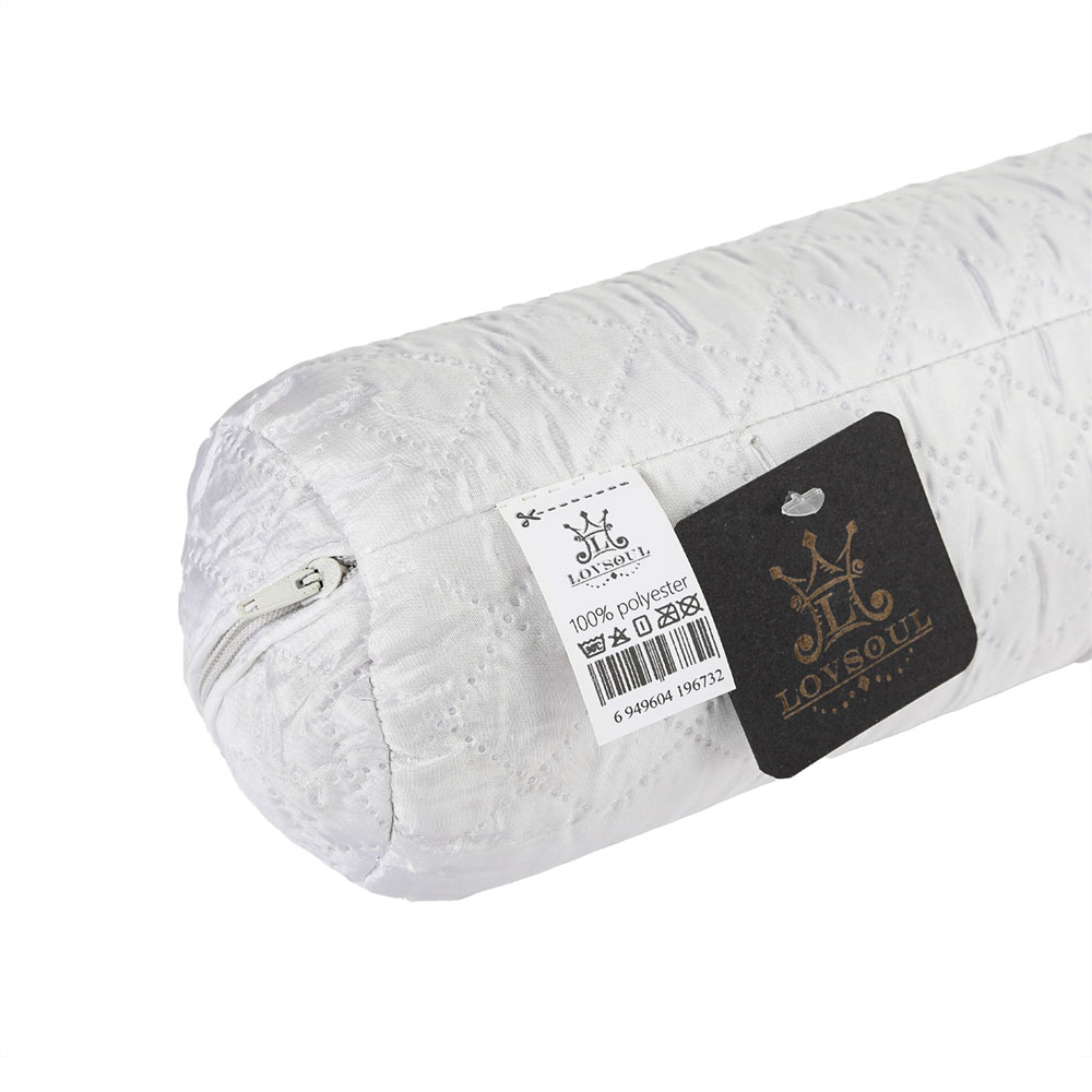 L LOVSOUL Neck pillows，Cylinder Round Cushion Bolster Support for Sleeping, Memory Foam Bolster Ergonomically Designed Ideal for Head, Neck, Spine, Lumbar Traction- Washable Cover