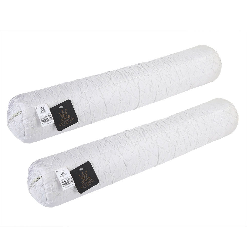 L LOVSOUL Neck pillows，Cylinder Round Cushion Bolster Support for Sleeping, Memory Foam Bolster Ergonomically Designed Ideal for Head, Neck, Spine, Lumbar Traction- Washable Cover