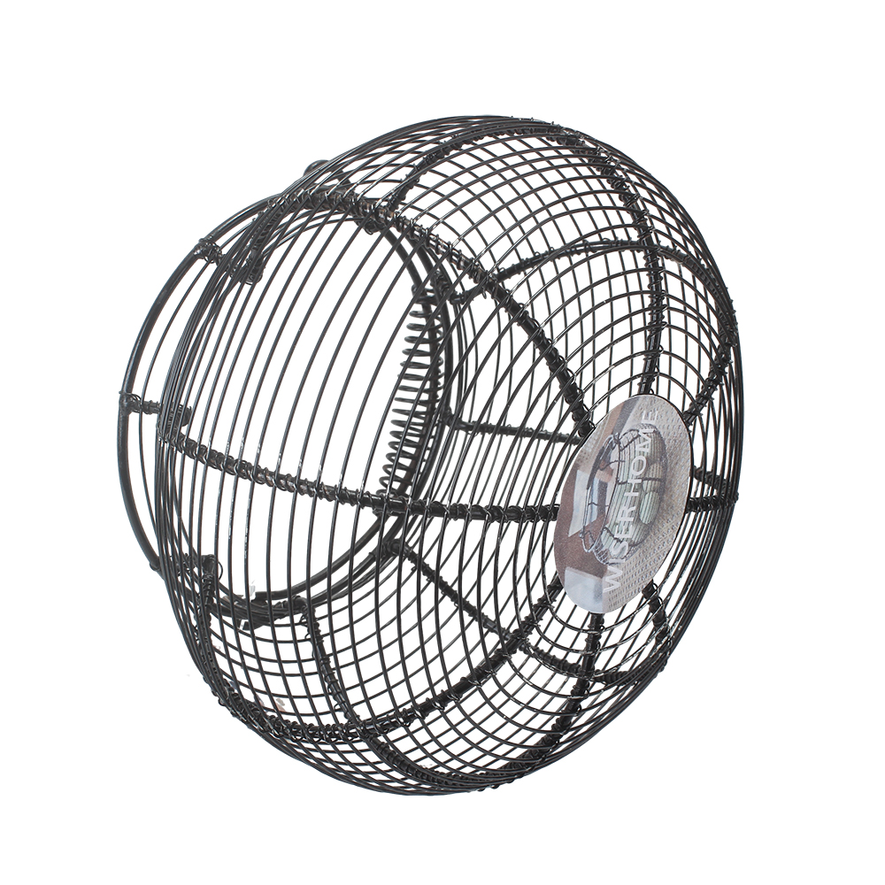 WISER HOME Household basket, Round Wire Basket,hand-held basket for Gathering Fresh Eggs, Fruits, and Vegetables
