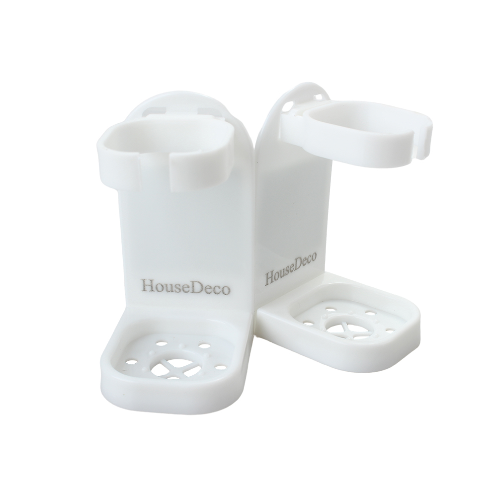 HouseDeco Toothbrush holder, Self-Adhesive Wall-Mounted toothbrush storage rack, for Bathroom