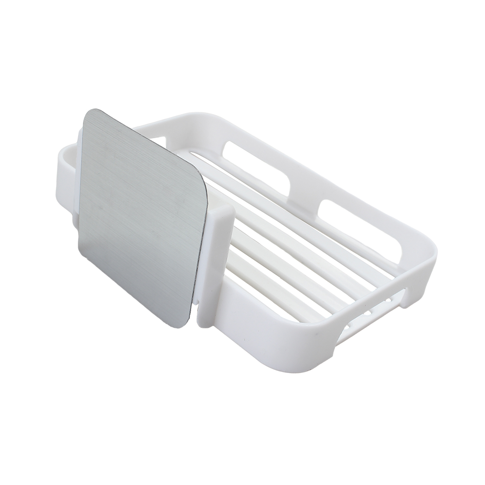 HouseDeco Soap box, Soap Drain Rack,Self-Adhesive Wall-Mounted, for Bathroom Shower ,Kitchen
