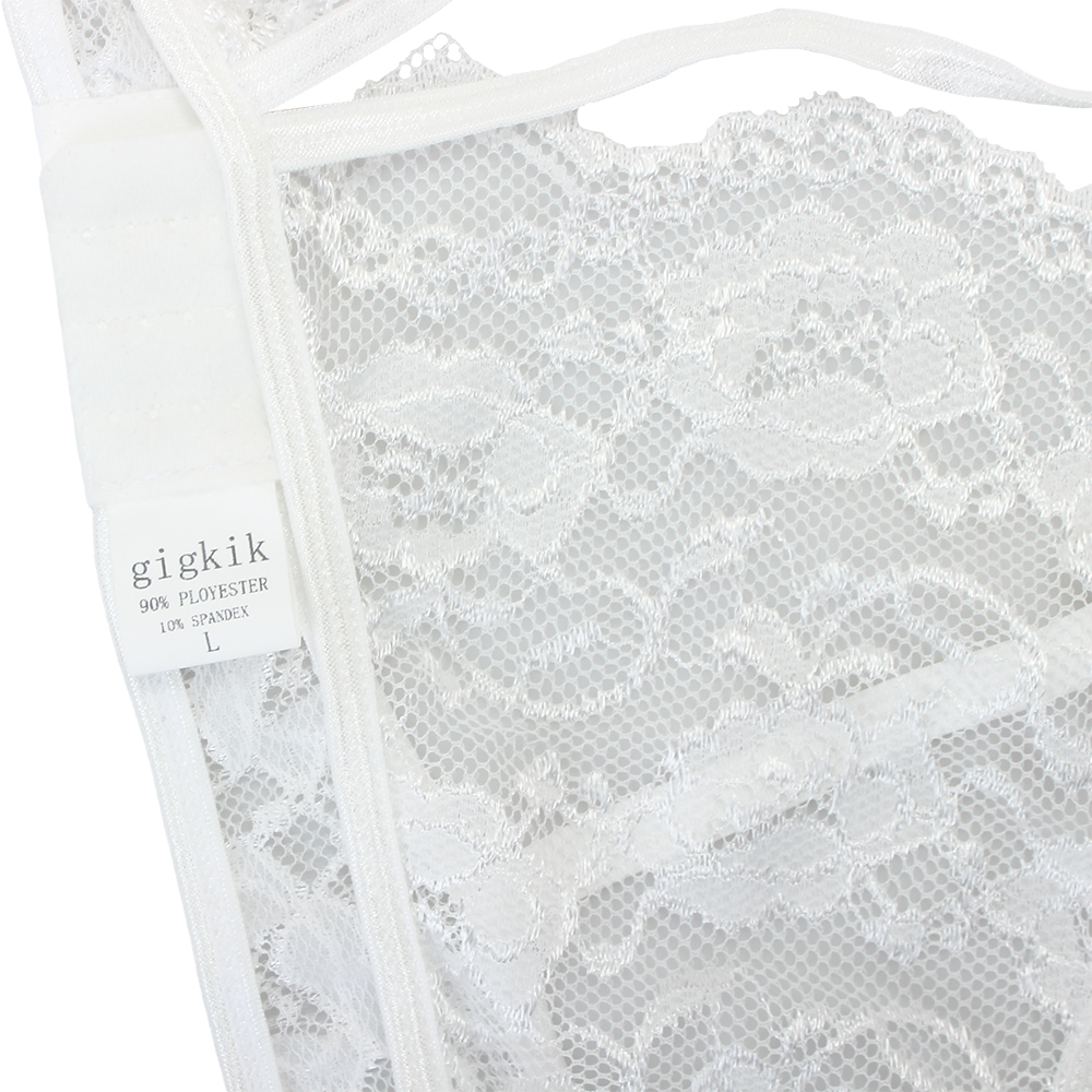 Gigkik Women's two-piece lingerie set, featuring sexy lace mesh ultra-thin breathable underwear