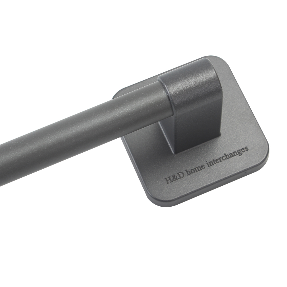 H&D home interchanges Bathroom towel rack, Self-Adhesive Towel Holder,No Drilling Towel rack for bathroom bedroom, stainless steel black