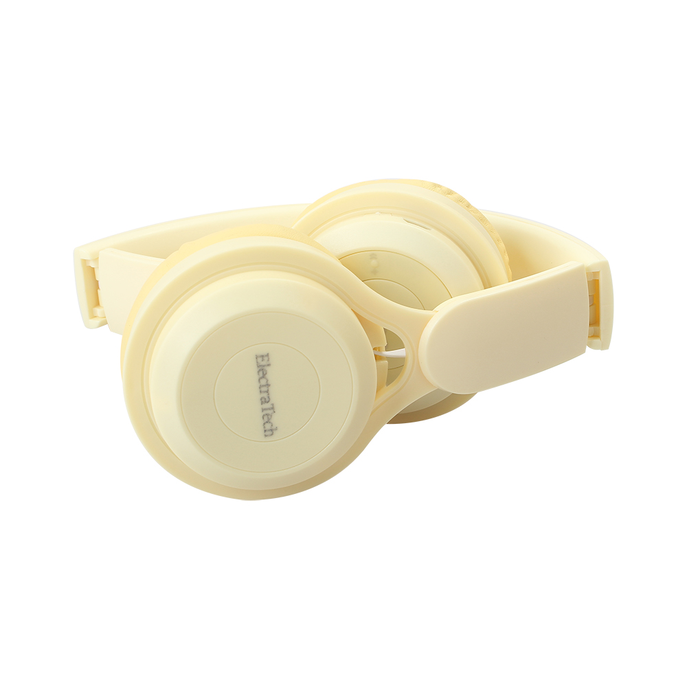 ElectraTech Headphones, Foldable Bluetooth earphones with Built-in Mic, universal for mobile phones, iPads, and Tablet