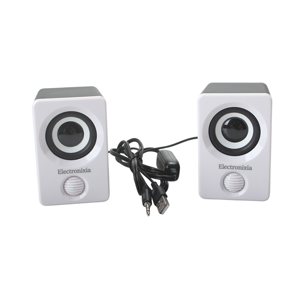 Electronixia Loud speakers,3.5 mm Audio and USB Interface,Portable Mini Speaker for Laptop PC Phones Tablets Gaming Speakers