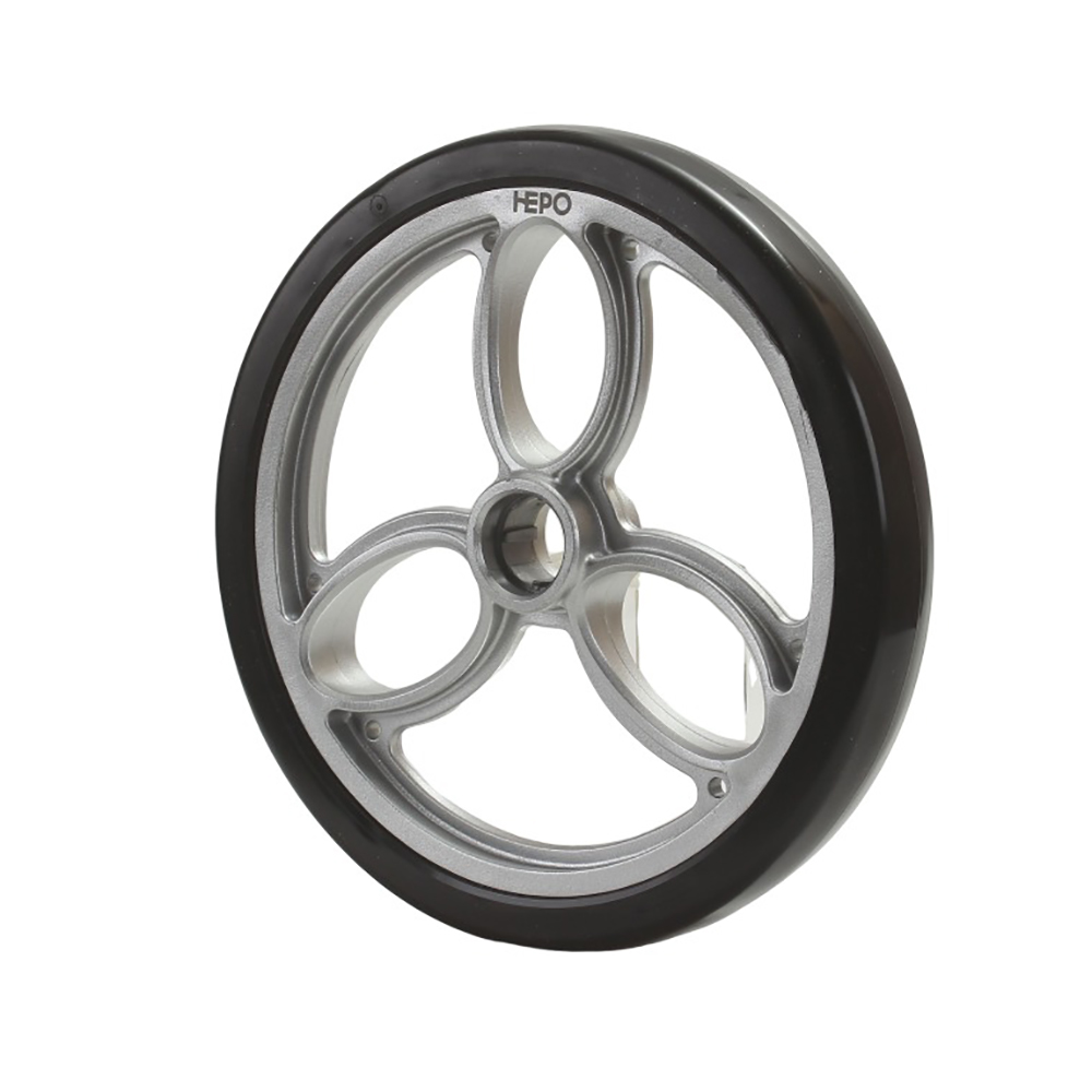 HEPO Casters for shopping trolleys, lightweight trolleys Set,Suitable for Folding Rolling trolleys(Front Wheels 10 Inches-2pcs, Rear Wheels 8 Inches-2pcs)