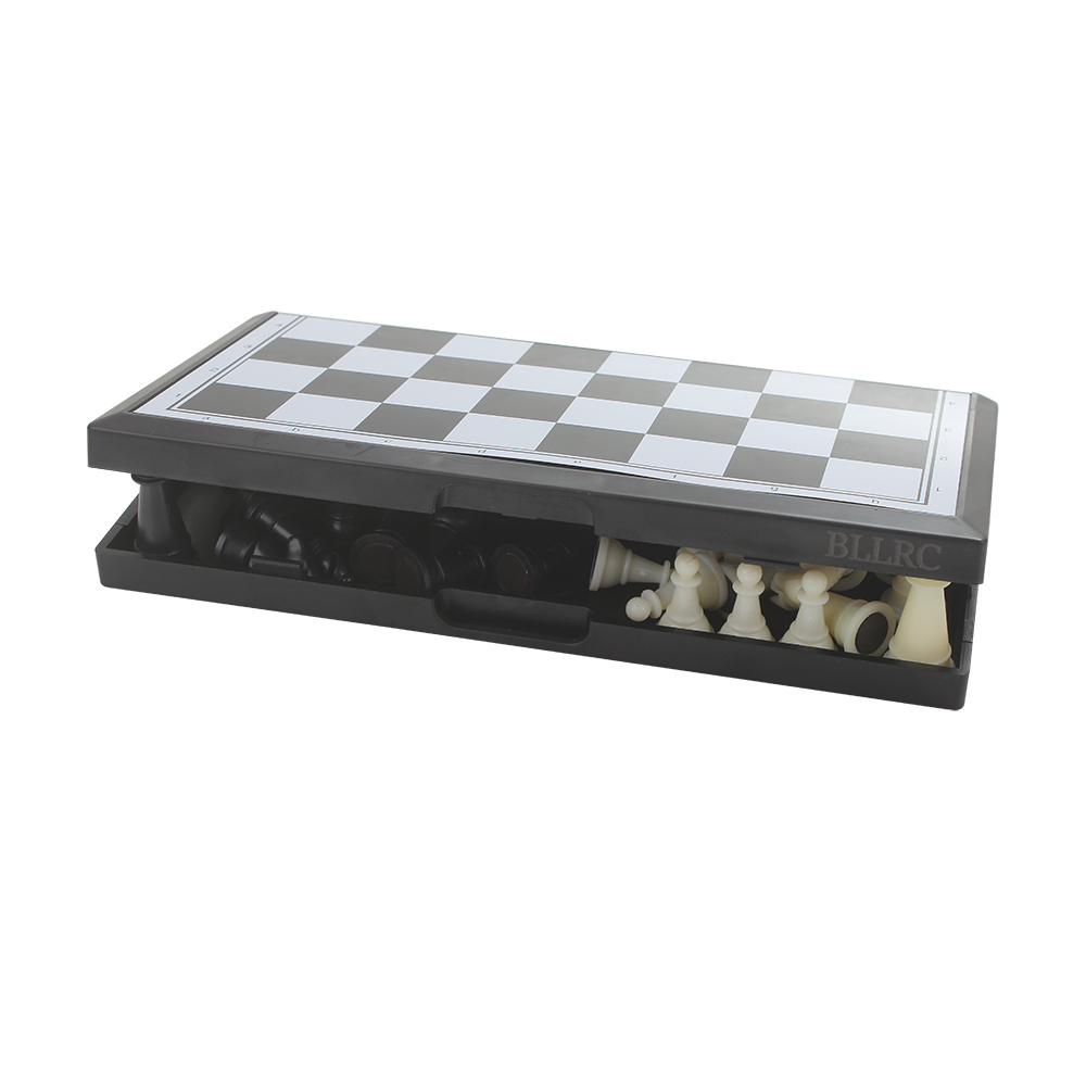 BLLRC 9.84"International Chess Game Mini Foldable Mat Magnetic Chess Set ﻿