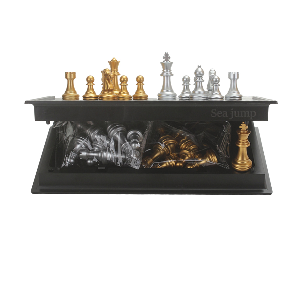 Sea jump International Chess Game Folding Chess Board Magnetic Checkers Toy Chess