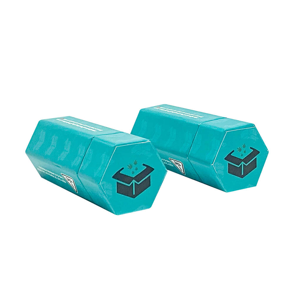 MARIJUANA PACKAGING SOLUTION Child-proof Hexagon Cartridge Box