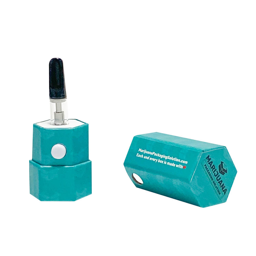 MARIJUANA PACKAGING SOLUTION Child-proof Hexagon Cartridge Box