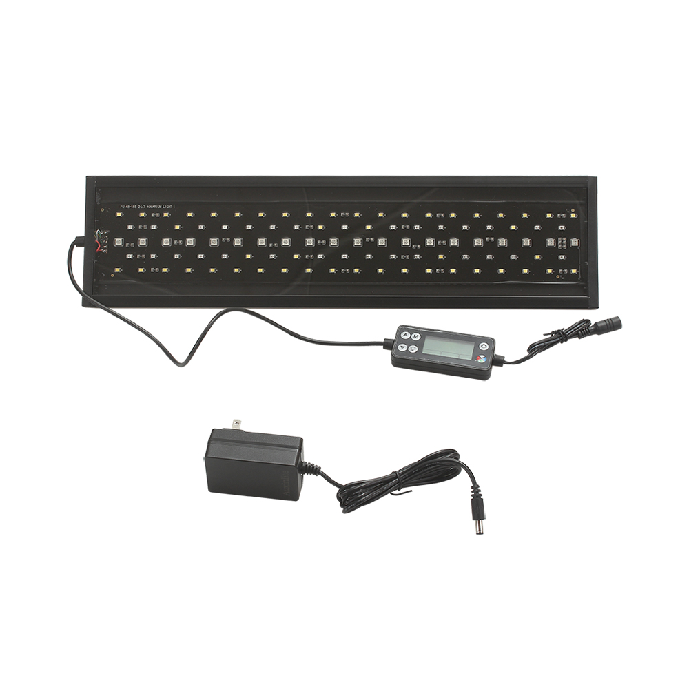 Auxinlite Aquarium Light, Fish Tank Light with 24/7 Natural Mode & Auto On/Off Timer, 7 Color Options, Dimmable, Extendable Bracket for 12~18IN Fish Tank ﻿